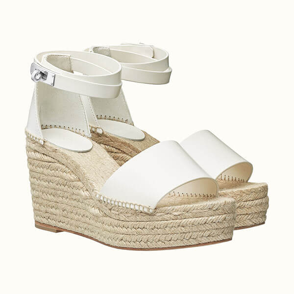 エルメス ウェッジサンダル 偽物 TIVOLI ESPADRILLE H191098Z 01360 Hermes cute