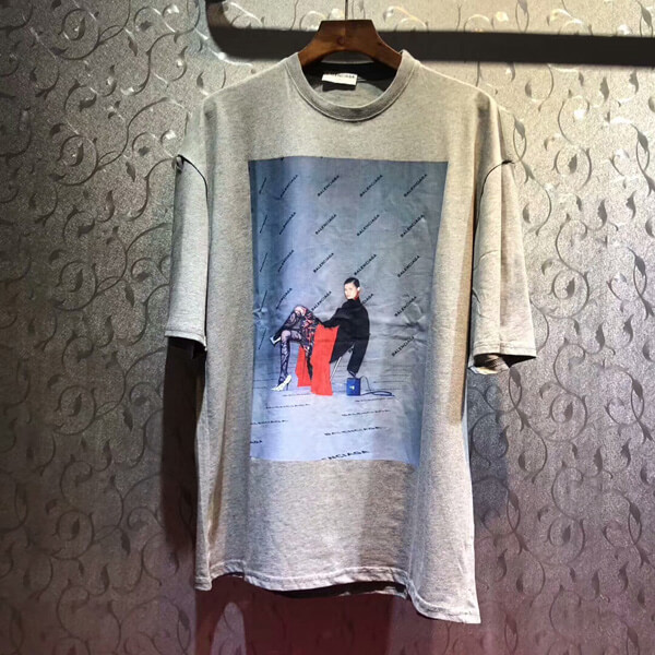 バレンシアガ tシャツ 偽物 518217TAV458023 BALENCIAGA フォトシュート オーバーサイズ トップス