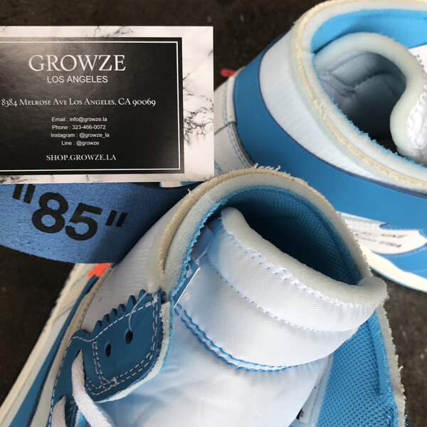 2020新作大人気 Nike ジョーダン オフホワイト パーカー 偽物 コラボス  ナイキJordan 1 Retro High Off-White University Blue