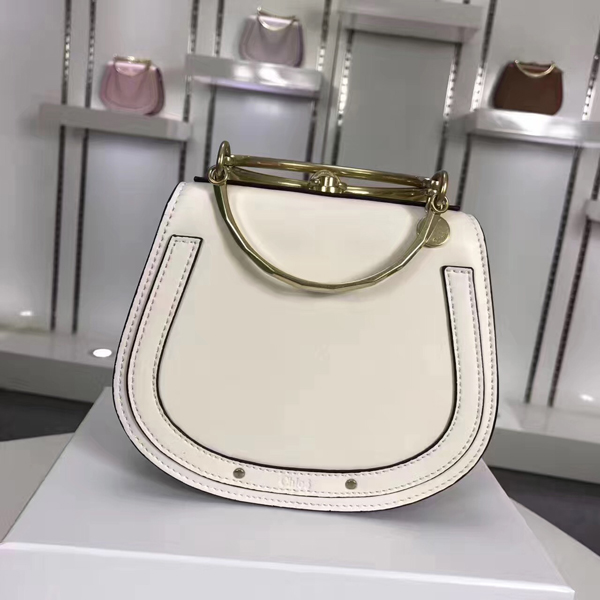 2017SS Chloeクロエ スーパーコピー スモール「Nile」ブレスレット ホワイト Bag スエードカーフスキン