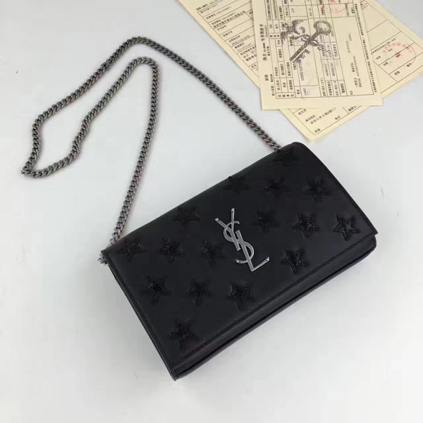 2017新作 サンローラン バッグ コピー SAINT LAURENT┃17SS┃'MONOGRAM' LACE SHOULDER BAG