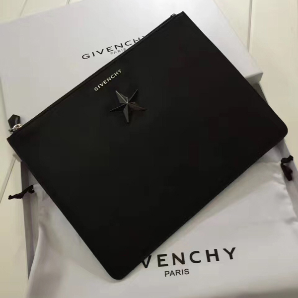 ジバンシィスーパーコピー GIVENCHY クラッチバッグ 06351655 008 シルバースター ラージ BLACK