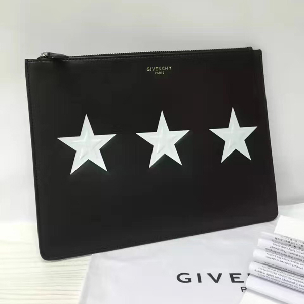 ジバンシィスーパーコピー GIVENCHY クラッチバッグ スタープリントレザークラッチバッグ