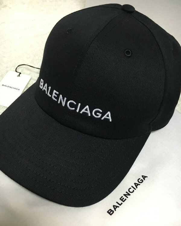 バレンシアガ 帽子 コピー BALENCIAGA 大人気のロゴキャップ 黒