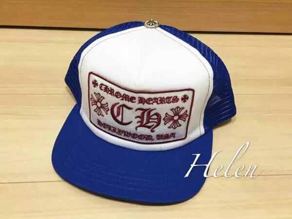 クロムハーツ 帽子 コピー CH Trucker Cap 青白