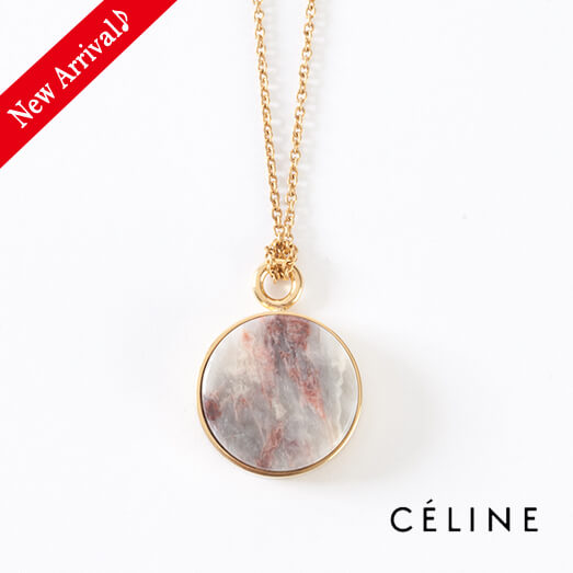 セリーヌ ネックレス コピー COIN STONE 2017大人気 CELINE マーブルネックレス