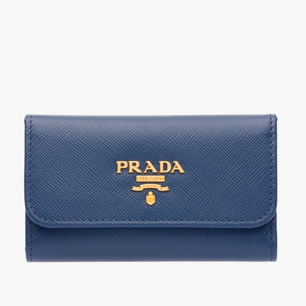 PRADA プラダキーケース コピー SAFFIANO サフィアーノ キーケース 1PG222 BLUE 6連キーケース