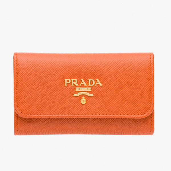 PRADA プラダキーケース コピー サフィアーノ 6連 キーケース 1PG222 オレンジ