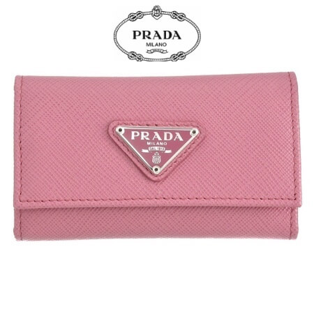 プレゼントに最適 PRADA プラダキーケース コピー 6連キーケース キュートなピンク 