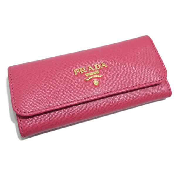 PRADA プラダキーケース コピー サフィアーノロングキーケース1M0223ピンクPEONIA