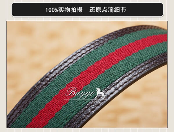 ブランド ベルト スーパーコピーGUCCI/グッチ メンズ GGバックル レザーベルト グッチライン114984