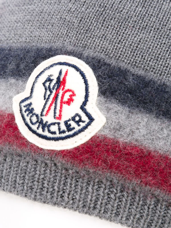 モンクレール 帽子 スーパーコピーMONCLER ロゴワッペン ビーニー A2091002630002930