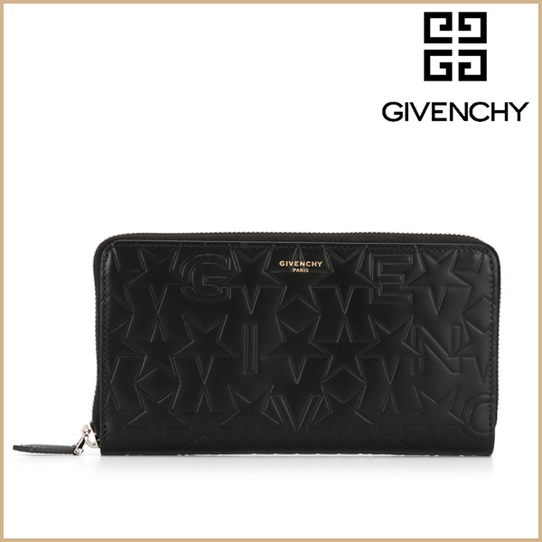 GIVENCHY 財布コピーLogo Embossed ジップ長財布 ジバンシィ2017