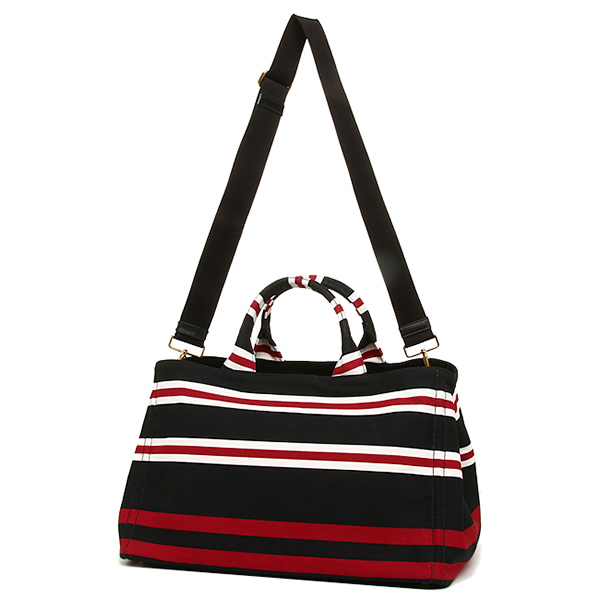 プラダ カナパ コピーショルダーバッグ PRADA B1872B 2A45 F0GG0 ブラックレッド カナパ ROSSO