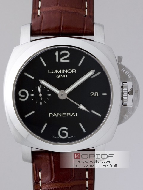 パネライ ルミノール スーパーコピー1950 3Days GMT PAM00320 44mm ブラック