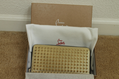 クリスチャンルブタン 財布 コピーChristian Louboutin Panettone Spikes 長財布ゴールド 16367729