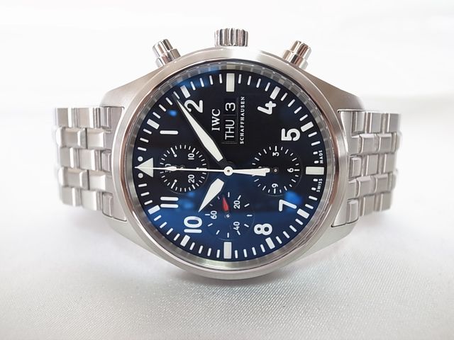 IWC パイロットウォッチ スーパーコピーIW371704 クロノ・オートマティック ＳＳ ブラック