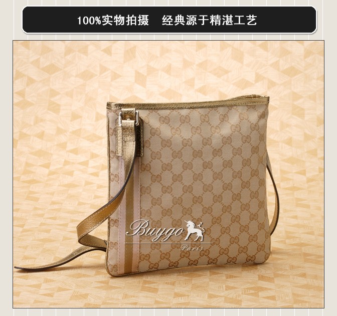 グッチ バッグ スーパーコピーGUCCI グッチ 144388 チャーム付き ショルダーバッグ GGキャンバスｘレザー