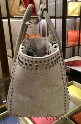 プラダ カナパ コピーPRADA 最新作をセールでゲット ビジュー スタッズ付きB2692H