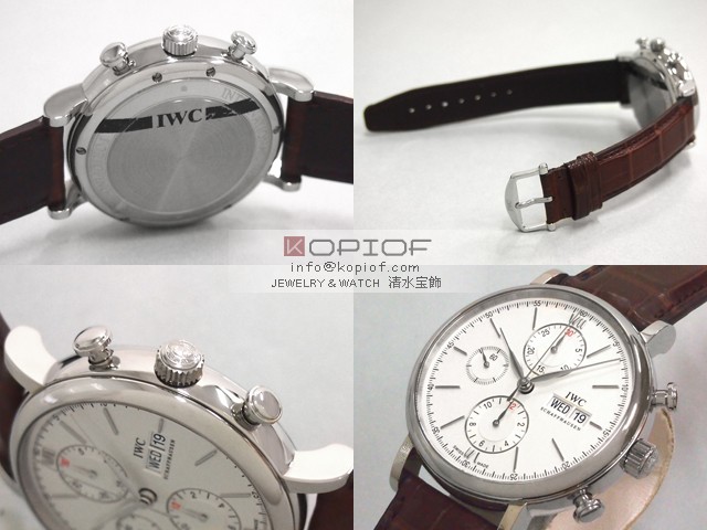 IWC スーパーコピーポートフィノ クロノ IW391001 ブラウン皮 シルバー