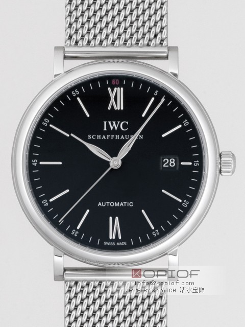 IWC スーパーコピーポートフィノ オートマティック IW356506 ブレス ブラック