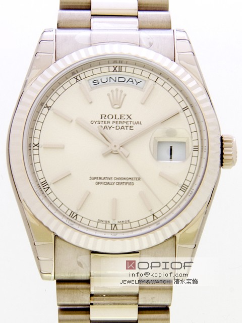 ロレックス デイデイト スーパーコピーロレックス ROLEX デイデイト 118239 プレジデントブレス シルバー