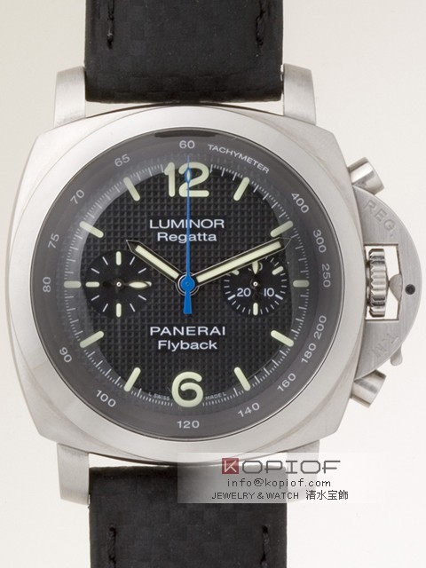 パネライ ルミノール スーパーコピー1950フライバッククロノ PAM00253 レガッタ2006 44mm 世界限定500本 シースルーバック ブラック