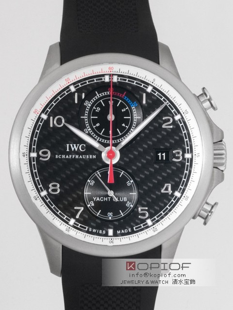 IWC ポルトギーゼ スーパーコピーIW390212 ヨットクラブ クロノグラフ ラバー “ボルボ・オーシャンレース2011-2012” ブラックカーボン