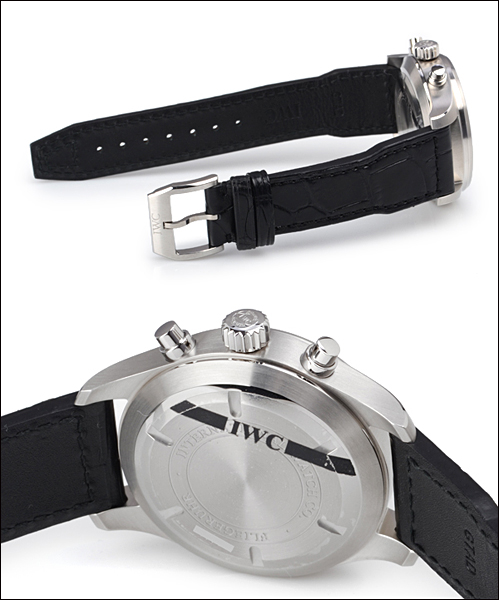 IWC パイロットウォッチ スーパーコピーIW377701 クロノ SS/皮 ブラック