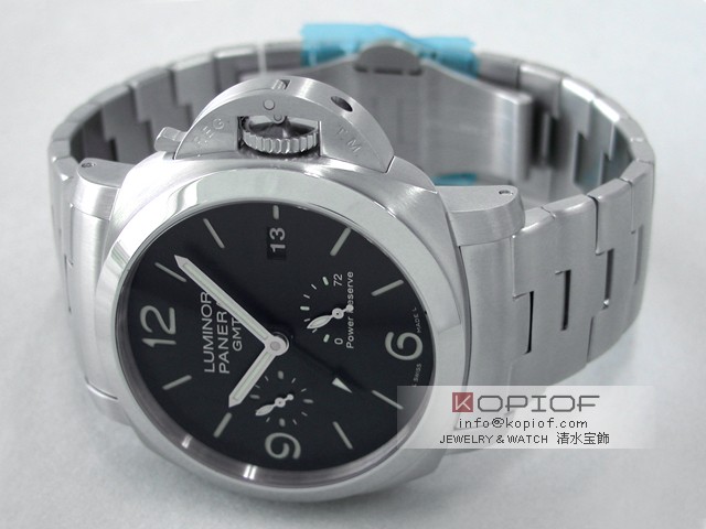 パネライ ルミノール スーパーコピー1950 GMT 3Days PAM00347 44mm ブラック