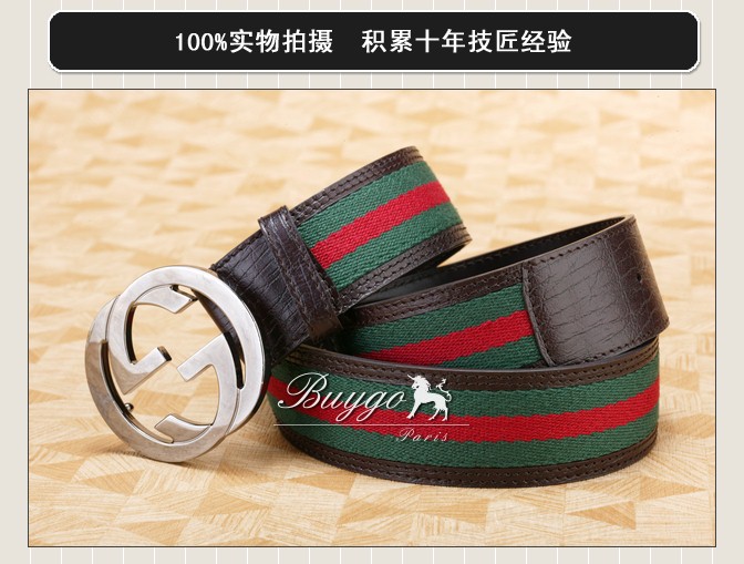 ブランド ベルト スーパーコピーGUCCI/グッチ メンズ GGバックル レザーベルト グッチライン114984