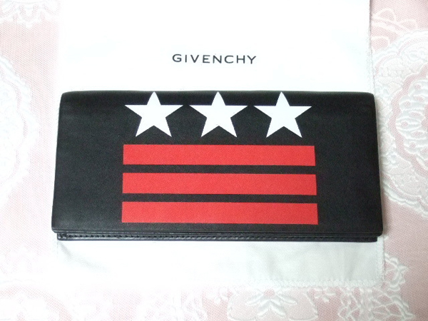 GIVENCHY 財布コピーレザー長財布 星スター ジバンシィ2017