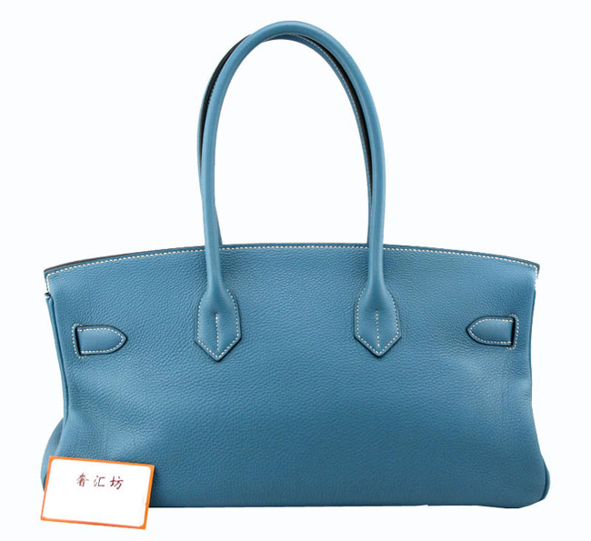 エルメスバーキンコピーエルメス ショルダーバーキン[Shoulder Birkin 42cm]トゴ ブルージーン シルバー金具 he484