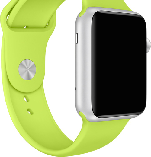 Apple Watch スーパーコピー38/42mmシルバーアルミニウムケースとグリーンスポーツバンド