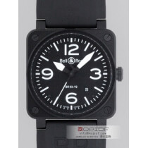 ベル＆ロス スーパーコピーBell＆Ross BR03-92 CARBON ラバー ブラック/ホ...