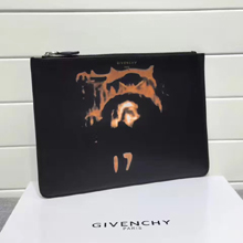 ジバンシィスーパーコピー GIVENCHY クラッチバッグ Jesus Christ レザーパイピング