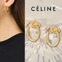 CELINE セリーヌ ピアス コピー 46H556BRA ノットディテールピアス ゴールドトーン