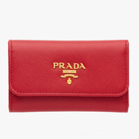 PRADA プラダキーケース コピー★ サフィアーノ 6連 キーケース 1PG222 レッド