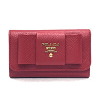 PRADA プラダキーケース コピー1PG222 SAFFIANO FIOCCO FUOCO リボンモチーフ 6連キーケース 1PG222 ZTM F068Z