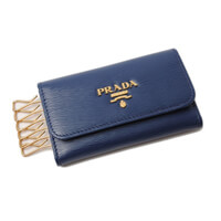 PRADA プラダキーケース コピー VITELLO MOVEキーケース ブルー 1PG222（...