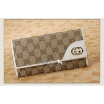 グッチ 財布 スーパーコピー【GUCCI】Ｗホック長財布 181593 FFPAG 9761 オリジナルＧＧ ＧＧキャンバス ベージュ×アイボリー(ベージュ×ホワイト)