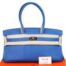 エルメスバーキンコピー[Shoulder Birkin 42cm]クレマンス ミコノス シルバー金具 he493