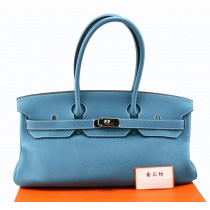 エルメスバーキンコピーエルメス ショルダーバーキン[Shoulder Birkin 42cm]トゴ ブルージーン シルバー金具 he484