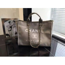 シャネルトートバッグ スーパーコピー 新作グレー  A66941 ドーヴィルライン ロゴキャンバス 2wayバッグ デニム CHANEL