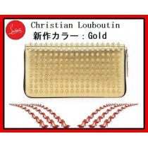 クリスチャンルブタン 財布 コピーChristian Louboutin Panettone Spikes 長財布ゴールド 16367729