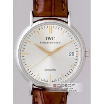 IWC スーパーコピーポートフィノ オートマティック ミディアム IW356404 ブラウン皮 シルバー