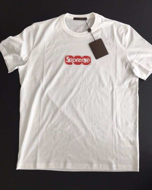 ヴィトン Supreme Tシャツ シュプリーム 1A3FC6 ルイ ヴィトン トップス コピー Box Logo Tee ボックス 半袖 ロゴTシャツ