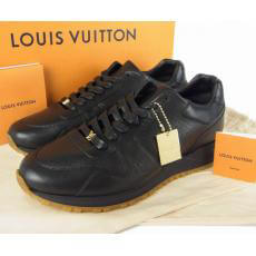 ルイヴィトン靴 コピーシュプリーム LOUIS VUITTON SUPREME 1A3EPD RUN AWAY スニーカー ランアウェイ ブラック