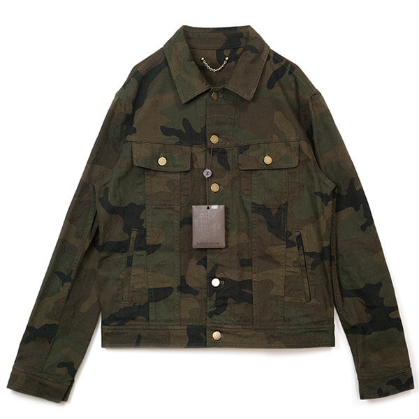 ルイヴィトン×シュプリーム コピー Jacquard Denim Trucker Jacket ジャガード デニム トラッカー ジャケット Camo カモ 2017〜2018AW Supreme x LOUIS VUITTON 