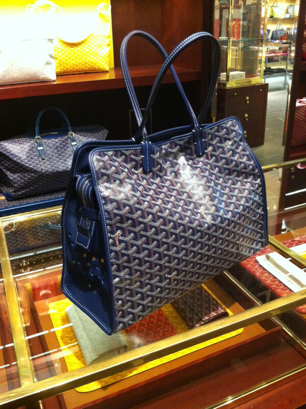 ゴヤール トートバッグ 偽物 GOYARD Hardy PM ネイビー